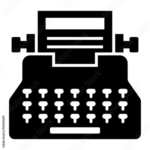 Typewriter Icon