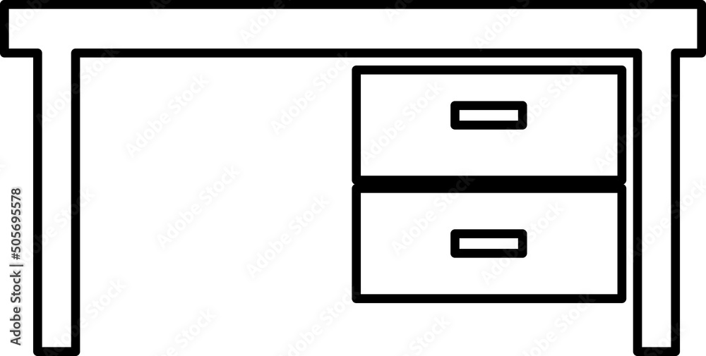 Flat Table Icon Design Illustration line art on white background..eps Flat Table Icon Design Illustration line art on white background..eps