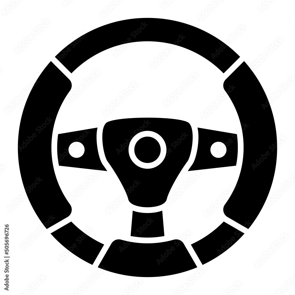 Steering Wheel Icon Steering Wheel Icon