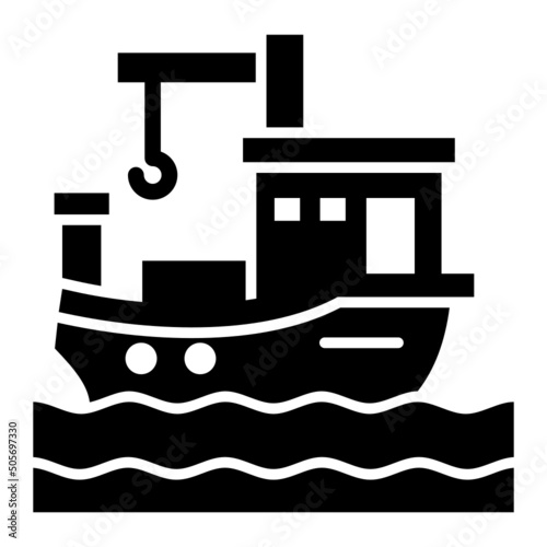 Fishing Boat Icon
