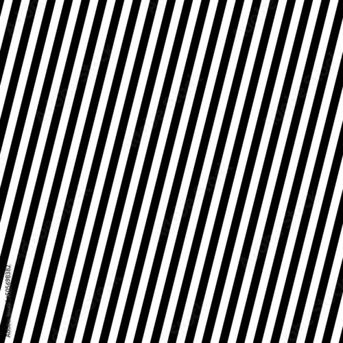 Black diagonal lines background. Striped wallpaper. Seamless surface pattern design with symmetrical linear ornament. Stripes motif. Digital paper, page fills, web designing, textile print. Vector art