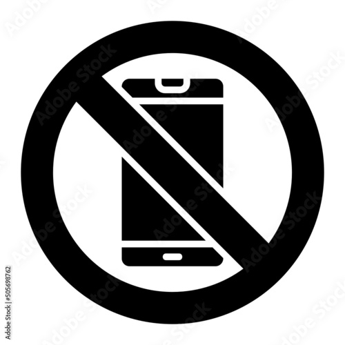 No Cellphone Icon