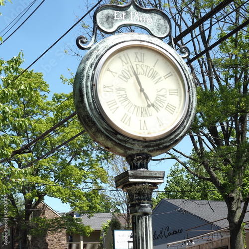 Photography This old clock dates back to the early 19th century and is in the center of Doylestown , PA