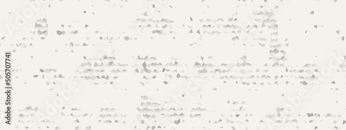 Banner, random geometric shapes with Snow White color. Random pattern background. Texture Snow White color pattern background.
