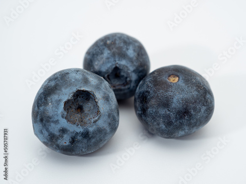 blueberries on a white background. blueberries close-up.