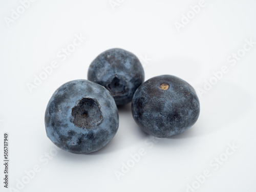 blueberries on a white background. blueberries close-up.