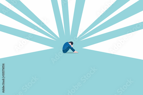Business woman in stress. young adult stressed woman sitting with pressure.