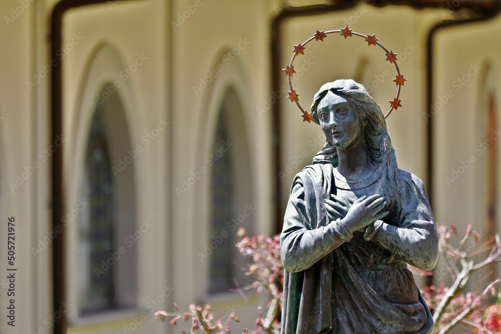 Φωτογραφία The Immaculate Conception with the crown of 12 stars outside the Museum of the