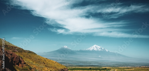 Mount Ararat. beautiful view from Armenia photo