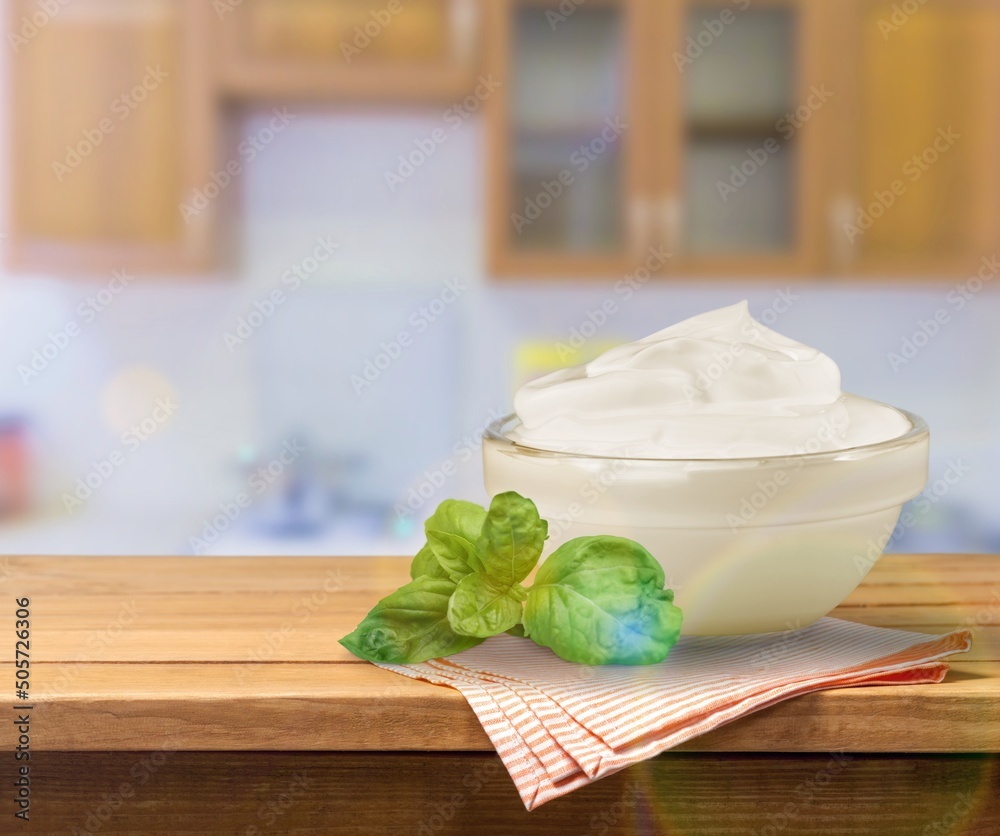 Fresh natural sauce with fresh green basil. Fresh natural sauce with fresh green basil.