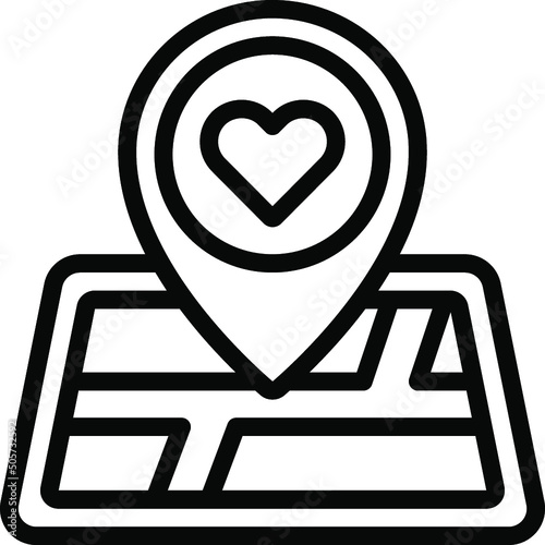 Love Location Icon