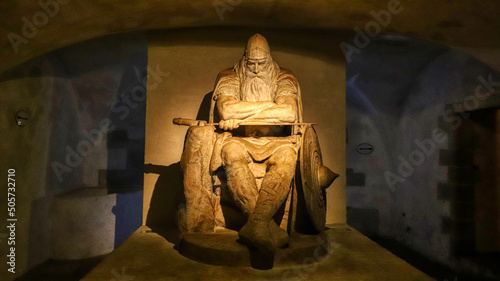 Konstfotografi Holger Danske is a European legendary figure with special significance as a Danish national hero