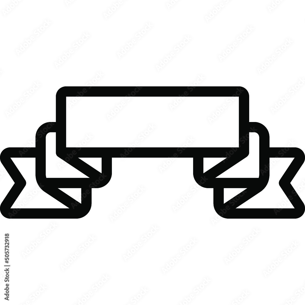 Multi Fold Ribbon Icon Multi Fold Ribbon Icon