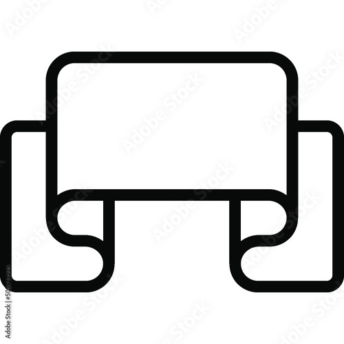 Folded Ribbon Icon