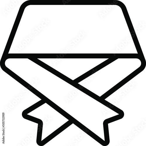 Folded Ribbon Icon