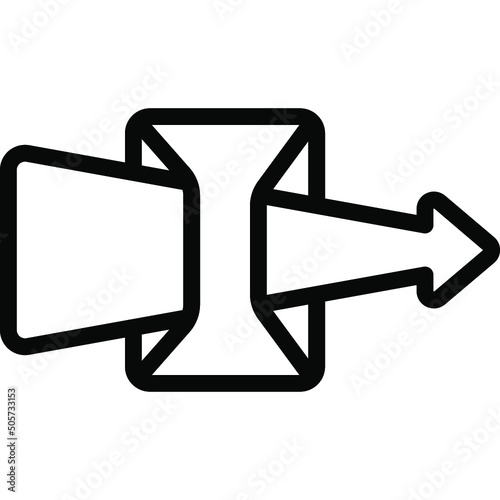 Arrow Middle Fold Icon