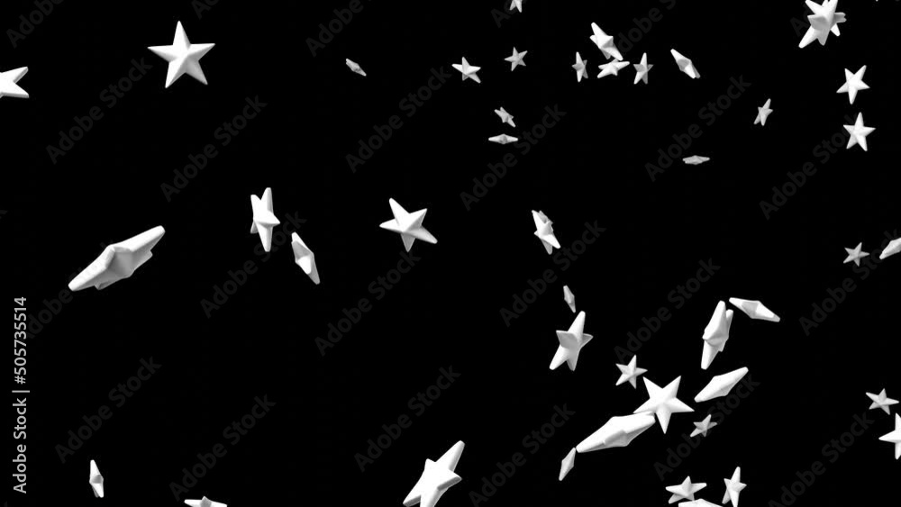 White star objects on black background.
Confetti animation for background.
White star objects on black background.
Confetti animation for background.