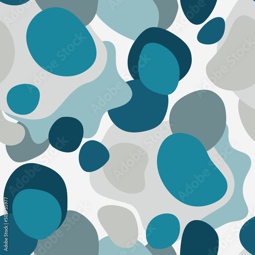 Seamless vector pattern with abstract shapes