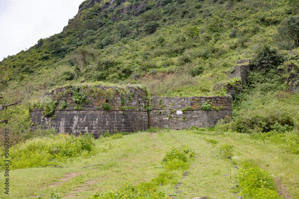 custom made wallpaper toronto digitalBastion of Dhodap Fort, Satmala Mountain Range, Mahrashtra