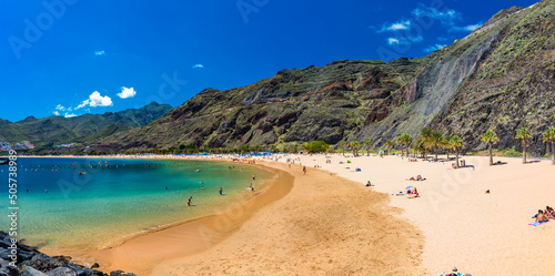 Playa de Las Teresitas beach, Tenerife, Spain, Canary Islands photo