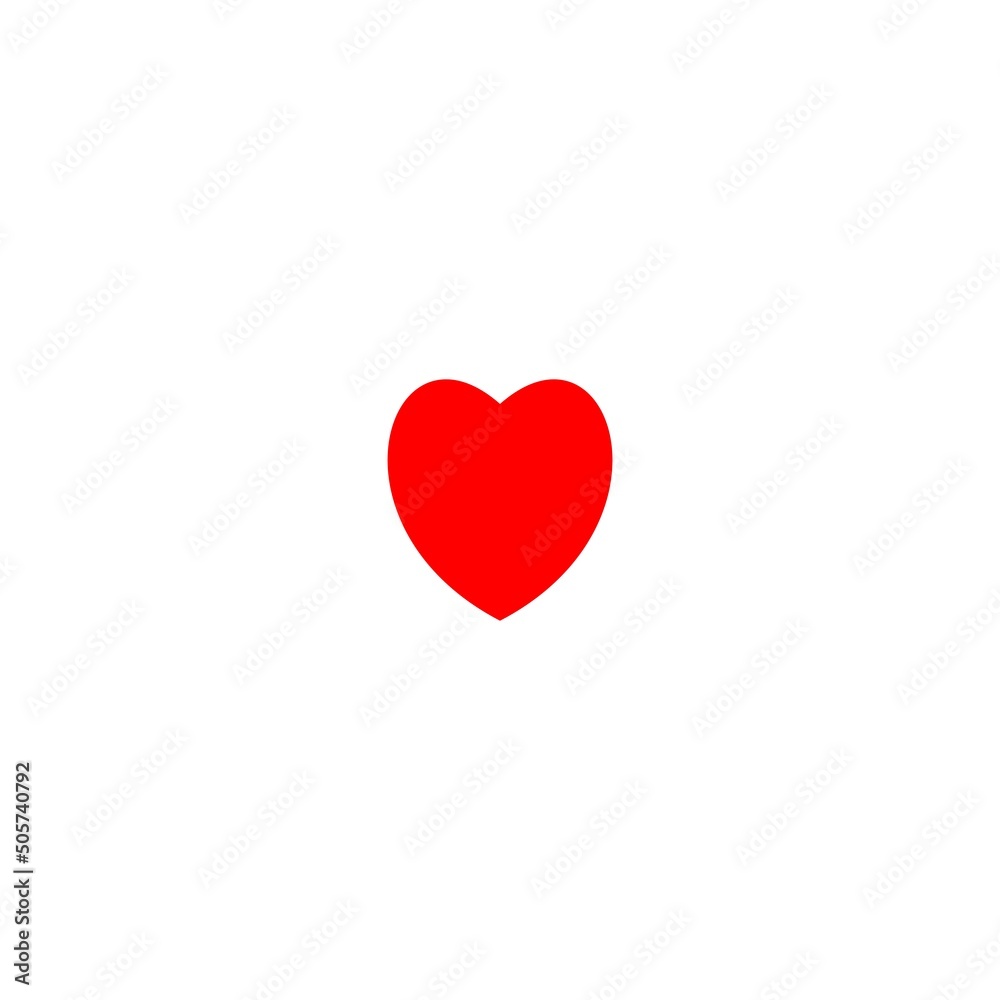 Heart icon on a white background. Vector illustration