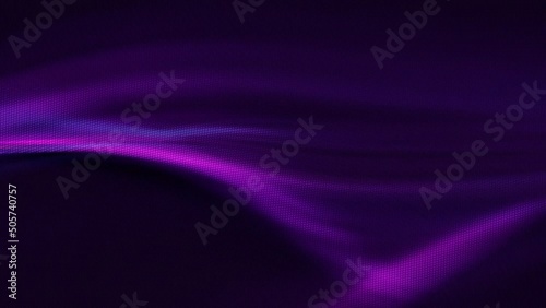 Abstract purple halftone dots loop background with red and black defocused revolving motion blur swirl pattern. 3D animation backdrop template with copy space for blockchain technology product showcas photo