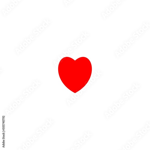 Heart icon on a white background. Vector illustration