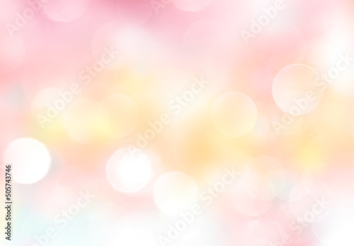 Spring,summer natural background.Pink yellow blurred backdrop. © nys