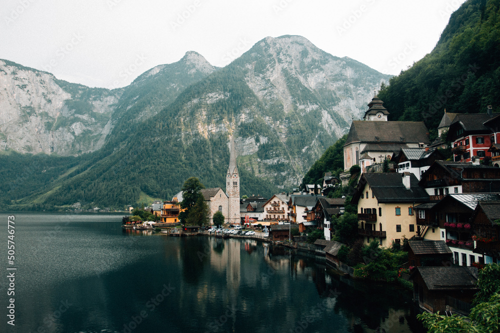 Landscape photography of Hallstatt Austria in the afternoon