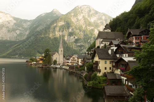 Landscape photography of Hallstatt Austria in the afternoon