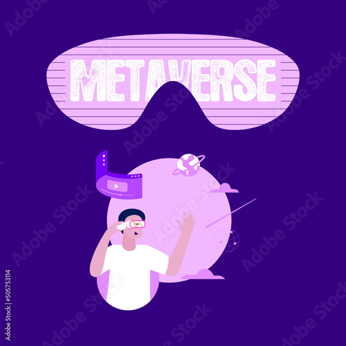 Metaverse Real World Vector Design