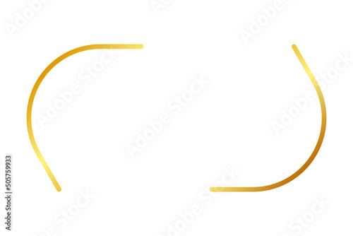 gold bracket border frame
