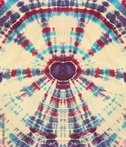 Tie dye background Geometric pattern texture Vector illustration Shibori Abstract batik brush seamless and repeat pattern design Paint splatter Bright, red, orange, blue, trending colors 