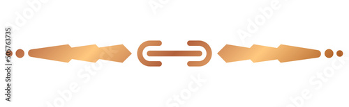 bronze abstract divider line
