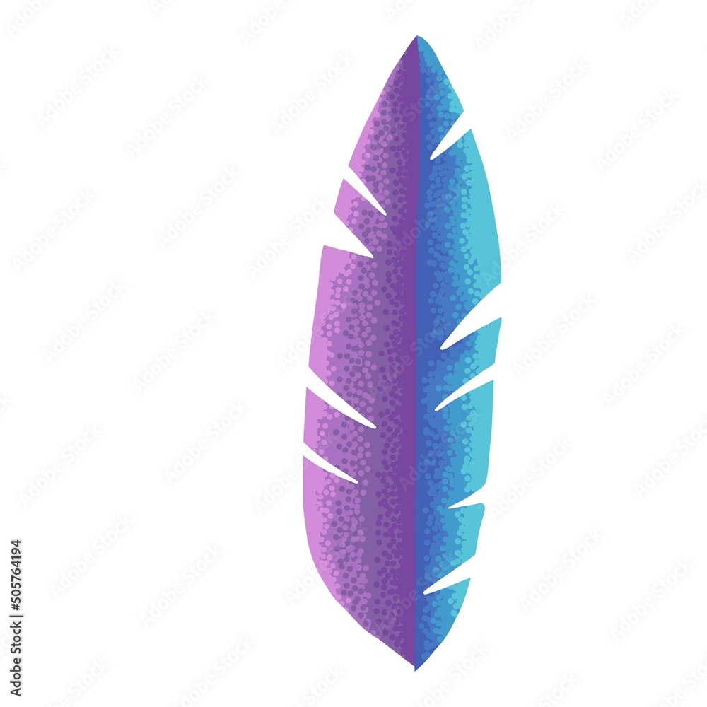 Exotic tropical leaf icon cartoon vector. Summer leaf Exotic tropical leaf icon cartoon vector. Summer leaf