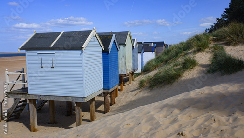 beach huts at the beach © Mark