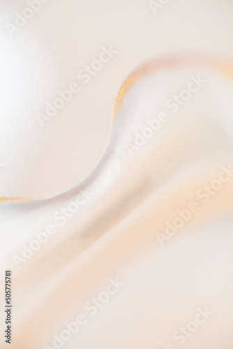 Abstract beige background, minimal luxurious pattern, elegant peach wallpapare or delicate texture with golden wave. Empty tempalte with copy space photo