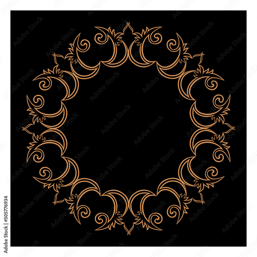 Vintage vector frame with floral elements for design of invitations, frames, menus, labels and websites, graphic elements for design of catalogs and photos, mirrors, brochures of cafes