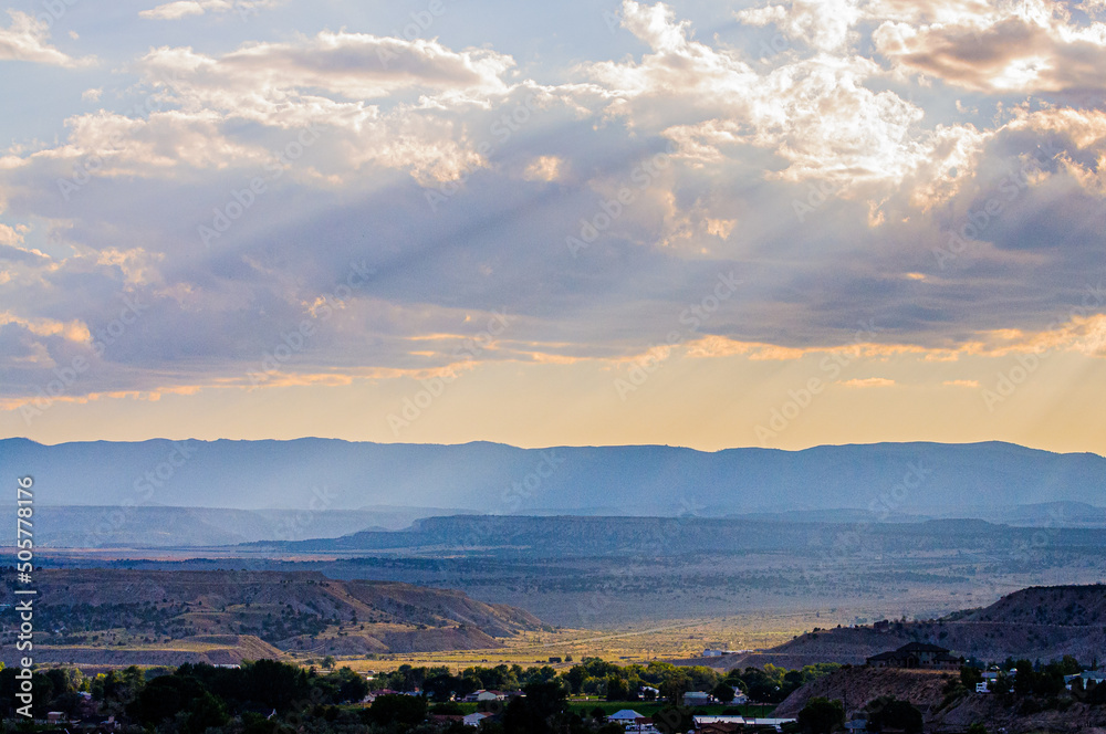 Fototapeta premium sunset in the mountains