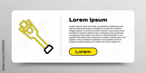 Line Prosthesis leg icon isolated on white background. Futuristic concept of bionic leg, robotic mechanical leg. Colorful outline concept. Vector