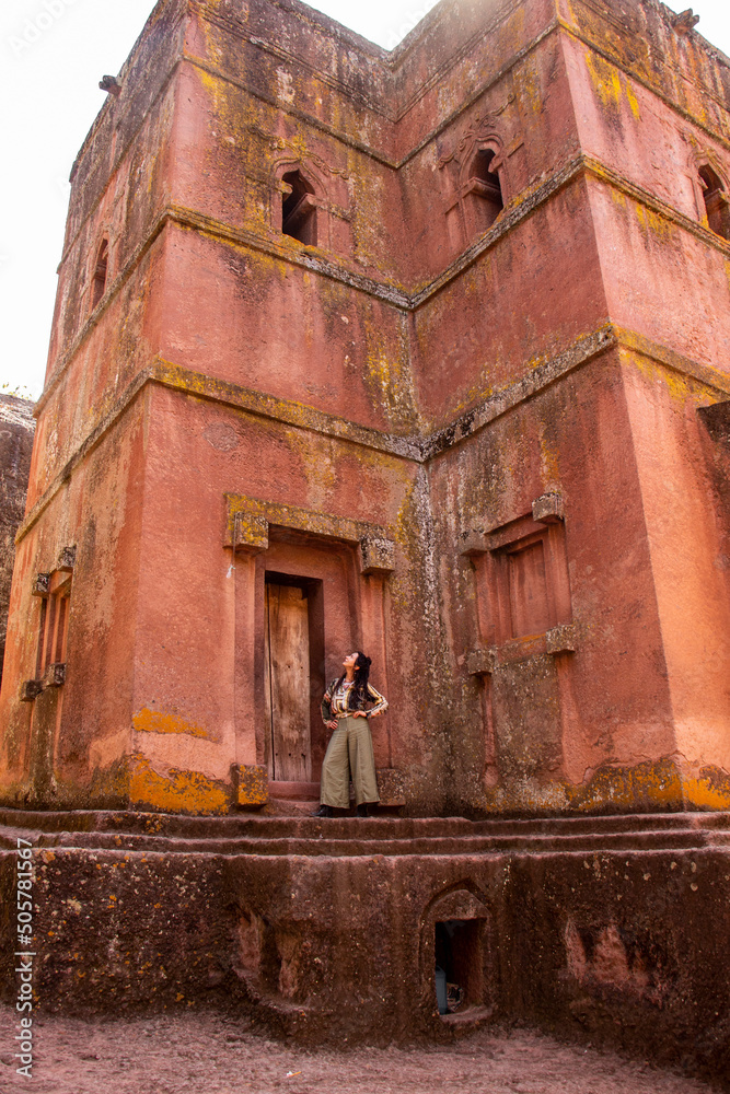 Biet Ghiorgis, Rock Hewn Orthodox Church in Lalibela in Ethiopia