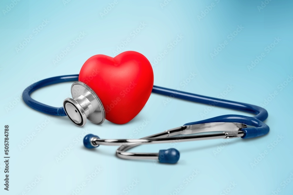Red heart with medical stethoscope, heart health, health insurance concept, World heart day. Red heart with medical stethoscope, heart health, health insurance concept, World heart day.