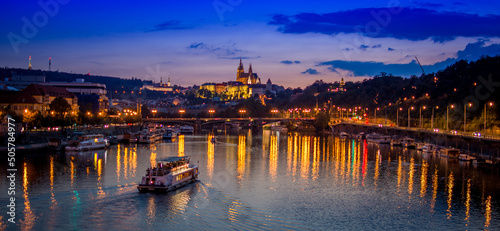 Prague by night