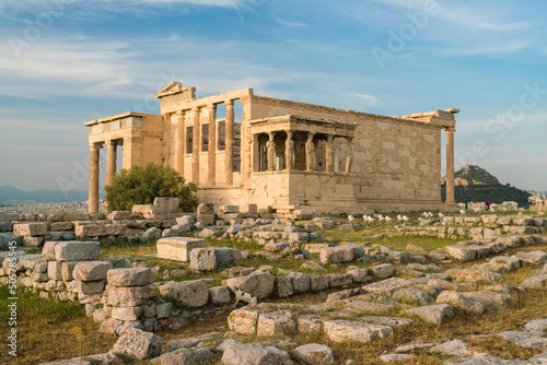 Greece, Athens, Exterior of Erechtheion photo