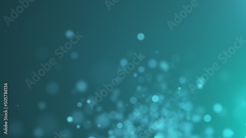 Bokeh particles and light. Computer generated 3d render