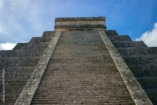 Mexican Pyramid oh Merida Yucatan Kukulkan