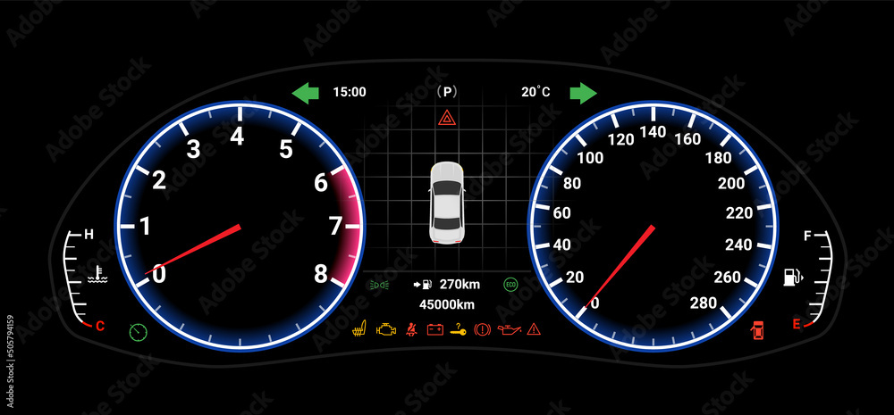 Car dashboard sale panel