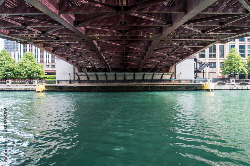 Underside of Bridge in Chicago Underside of Bridge in Chicago