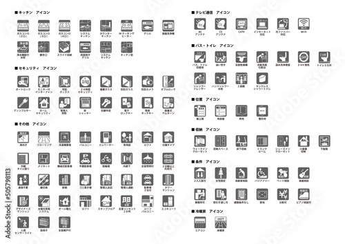 不動産広告素材 アイコン一覧