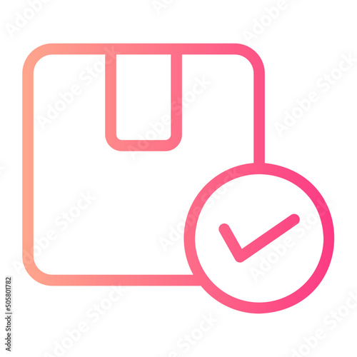 parcel gradient icon